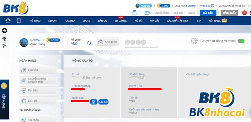 Người chơi chỉ nên có 1 tài khoản tại BK8