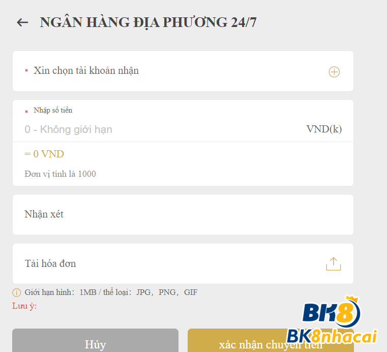 Hướng dẫn nạp tiền SV66 qua tài khoản ngân hàng địa phương