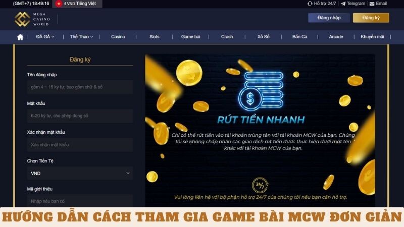 Hướng Dẫn Cách Tham Gia Game Bài Mcw Đơn Giản