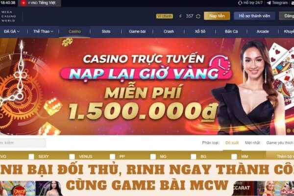 Đánh Bại Đối Thủ, Rinh Ngay Thành Công Cùng Game Bài MCW